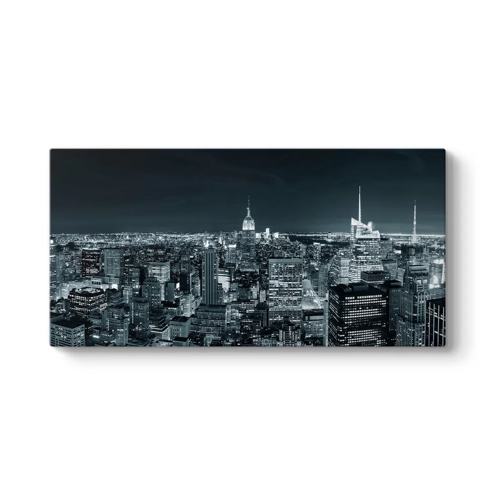 Manhattan Silüeti Gece Tablosu - Model 5